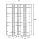preview thumbnail 7 of 5, Catabella 4-Panel Room Divider Folding Shoji Screen Floral