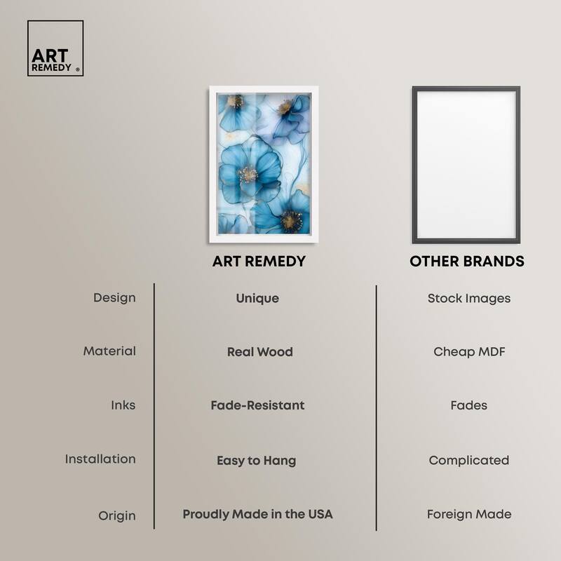 Gilded Cyanescence Shadowbox by Art Remedy