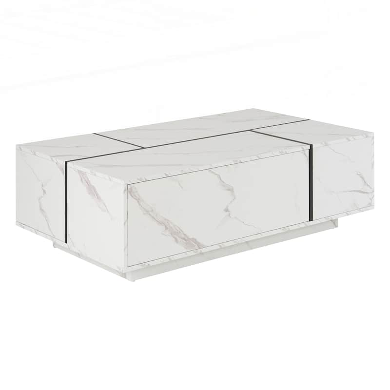 Rectangular Sliding Top Coffee Table