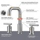 preview thumbnail 3 of 23, WOWOW 8-inch Dual Handle Widespread Bathroom Faucet