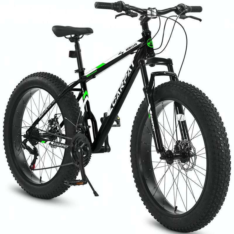 26 Inch Fat Tire Bike Shimano 21 Speed Commuter City Bicycle
