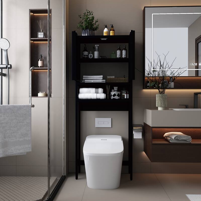 Toilet storage rack, independent bathroom, laundry room, space saving