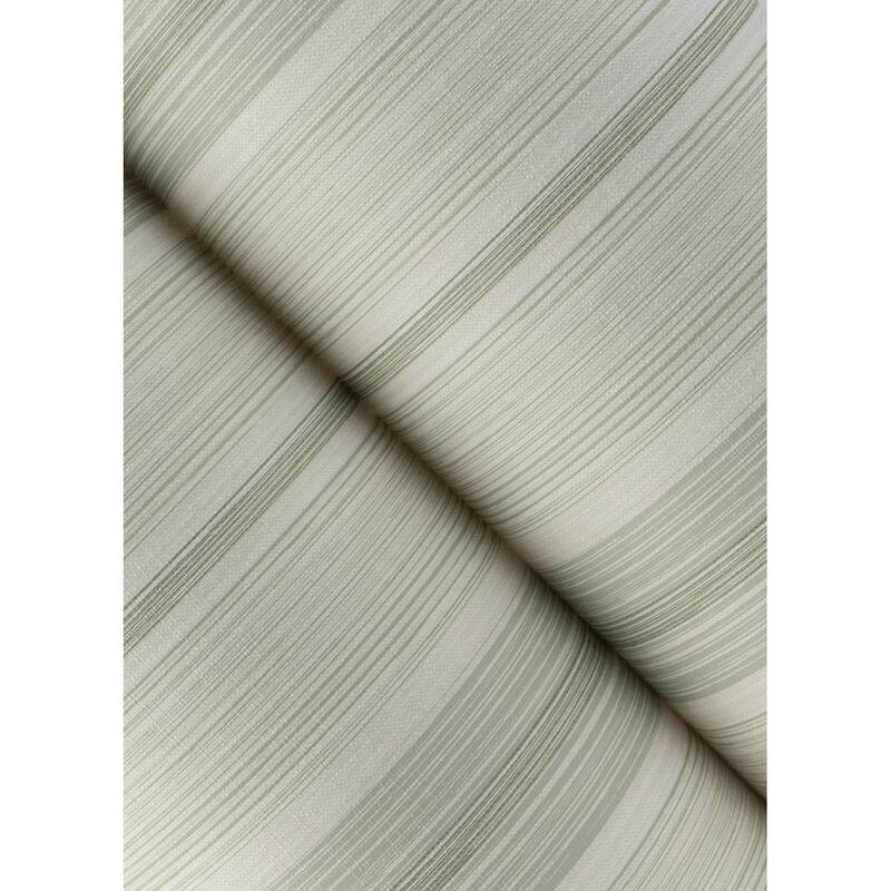 Chris Loves Julia x A-Street Prints Ames Seafoam Linen Stripe Wallpaper