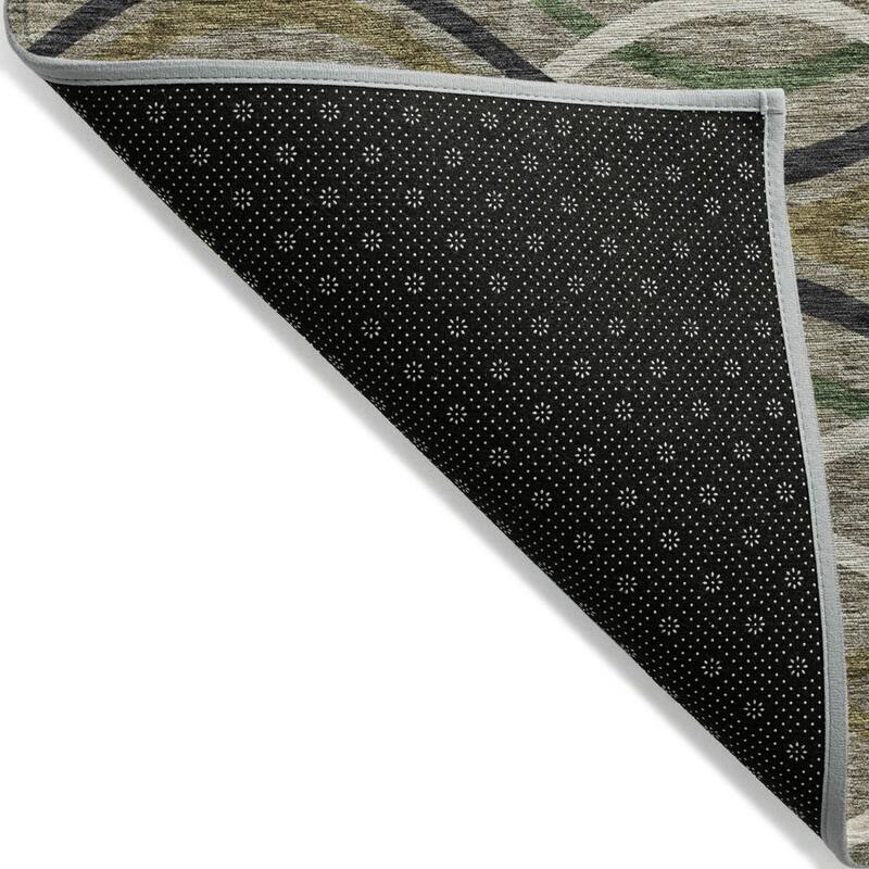 HomeRoots Abstract Transitional Rectangle Outdoor Rug