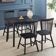 preview thumbnail 3 of 34, Solid Wood Windsor Dining Chair Set of 4 Black