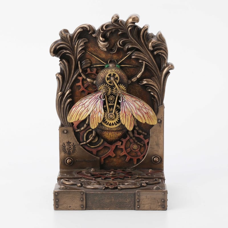 Veronese Design 7.9 H Steambee Steampunk Bee By Brigid Ashwood Cold Cast Bronze