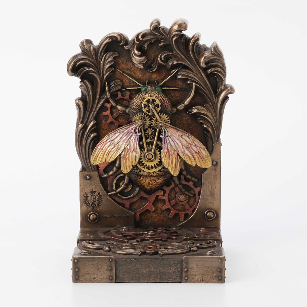 Veronese Design 7.9 H Steambee Steampunk Bee By Brigid Ashwood Cold Cast Bronze