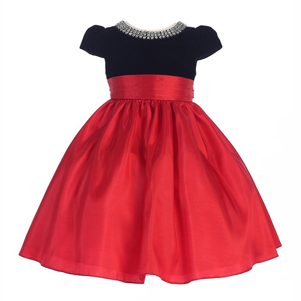 red and black dress kids