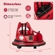 preview thumbnail 15 of 37, 12V Kids Ride On Bumper Car with Remote Control and Dual Joysticks - 26.5" x 25.5" x 19" (L x W x H)