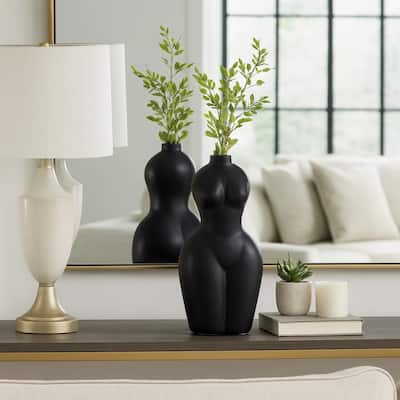 Contemporary Torso Vase - Sculptural Body Form Vase for Home Decor
