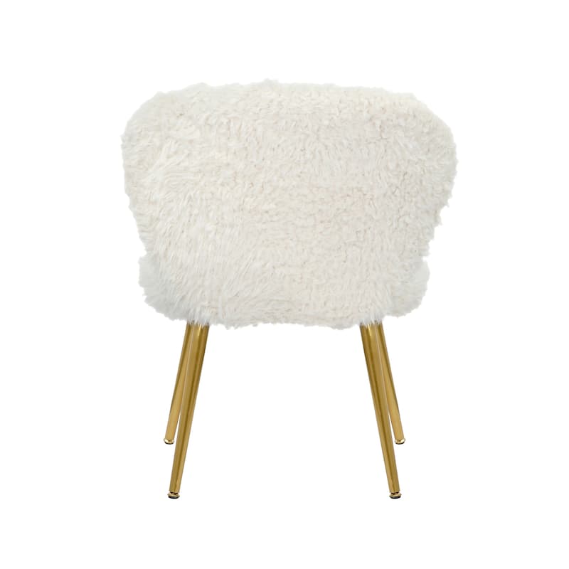 Porthos Home Hazel Dining Chairs, Plush Upholstery, Gold Metal Legs