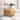Hand-Woven Natural Abaca Wood Round Coffee Table Ottoman by East at Main
