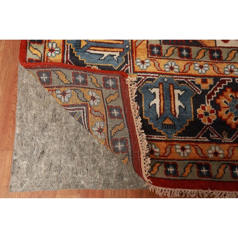 Palace Size Red Viss Indian Large Rug Handmade Wool Carpet - 12'2"x 17'9"