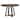 Harper Round Counter Table with Trestle-styled based, Brushed Brown & Pecan