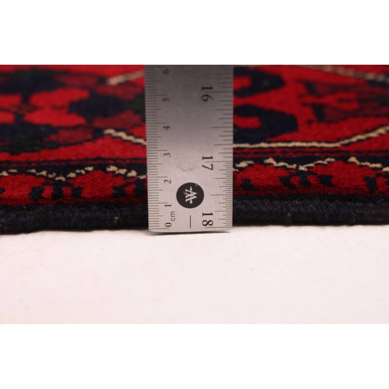 ECARPETGALLERY Hand-knotted Finest Khal Mohammadi Red Wool Rug - 2'8 x 6'11