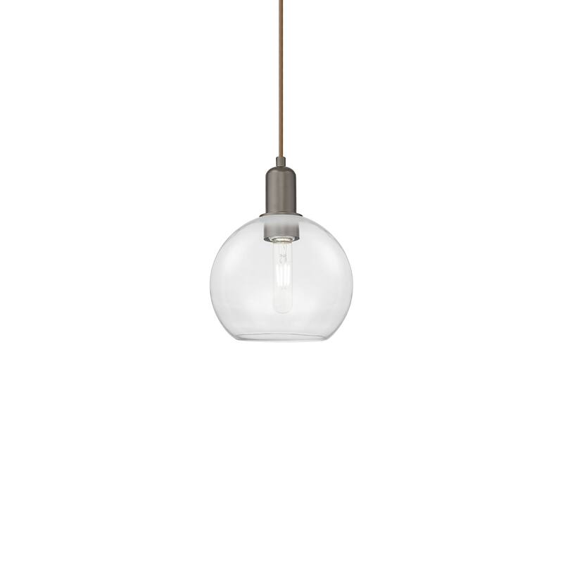 Innovations Lighting 716-1P-11-8 Athens Pendant Athens 8" Wide Mini - Oil Rubbed Bronze / Clear