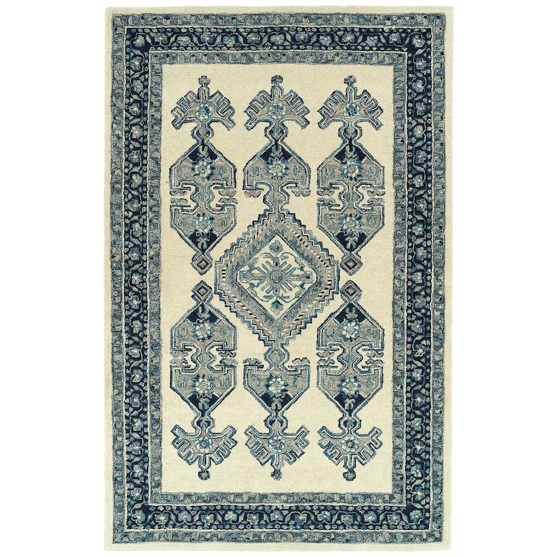 Charlotte Collection Ivory Hand Tufted Indoor Area Rug