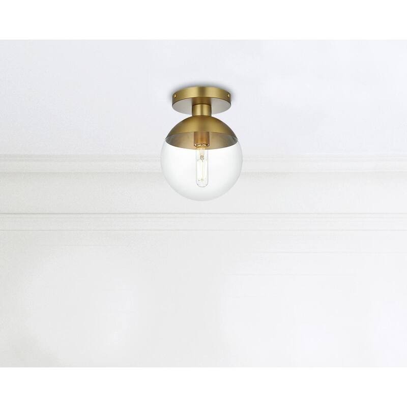 Clear Glass 1-light Flush Mount