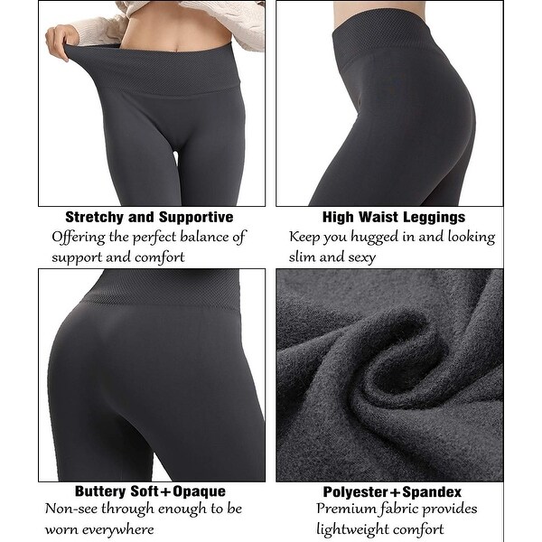 plus size high waisted fleece lined leggings
