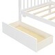 preview thumbnail 18 of 72, Creativity House Bed Twin Size Frame with 2 Wood Drawers for Boys Girls, Wood Platform Bed with Roof No Box Spring Needed