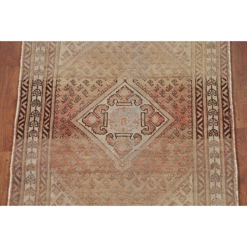 Geometric Botemir Persian Accent Rug Handmade Wool Carpet - 3'4"x 4'10"