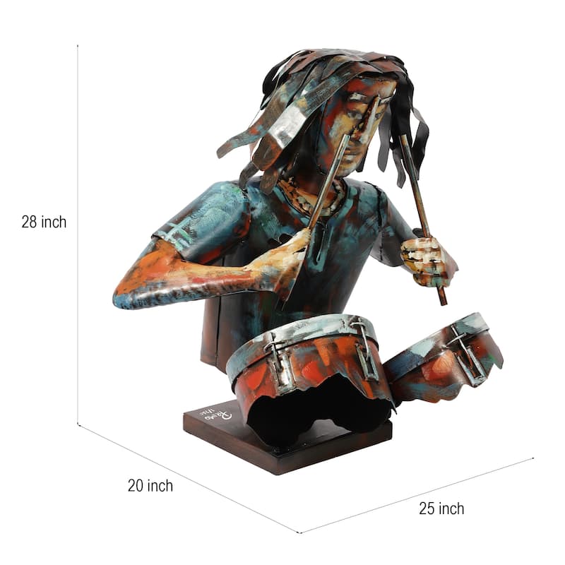Iron Hand-Painted Colorful Art Sculpture