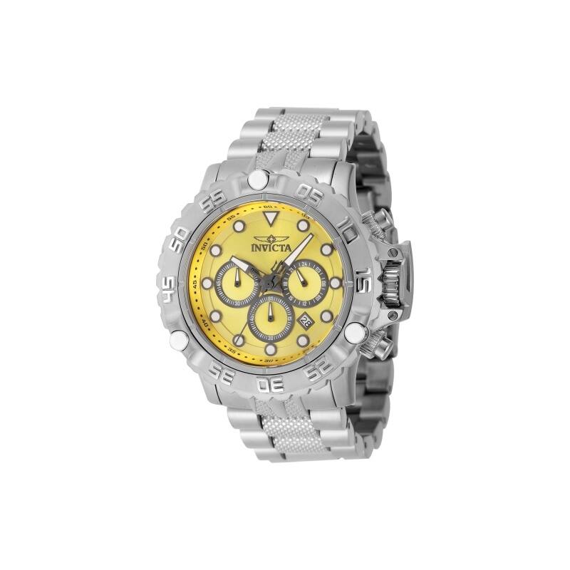 Invicta Men's 47180 Subaqua Quartz Chronograph Yellow, Gunmetal Dial Watch - Yellow