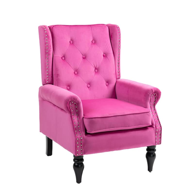 Mid Century Nailhead Decorative Armchair