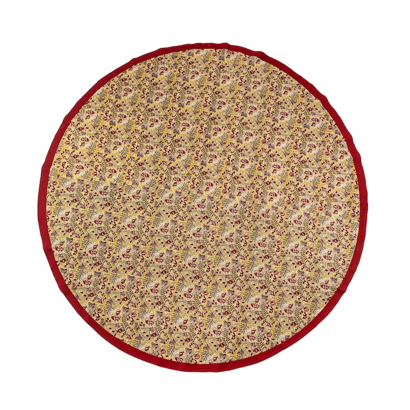 Winter Garden Tablecloth - Red/Green