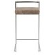 preview thumbnail 41 of 107, Lumisource Stackable Counter Stool with Camel Faux Leather - Set of 2 - 16"Lx17.5"Wx31"H