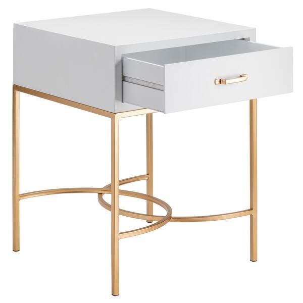 Sophia White Gold Accent Table Overstock 32279270