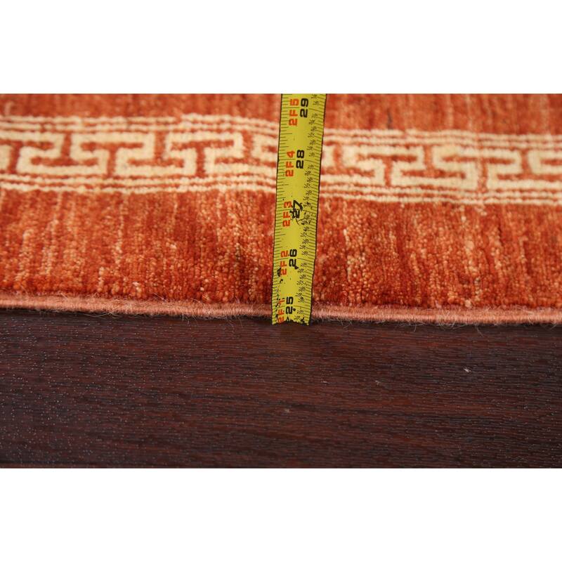 Geometric Gabbeh Kashkoli Oriental Runner Rug Hand-knotted Wool Carpet - 2'5" x 4'8"
