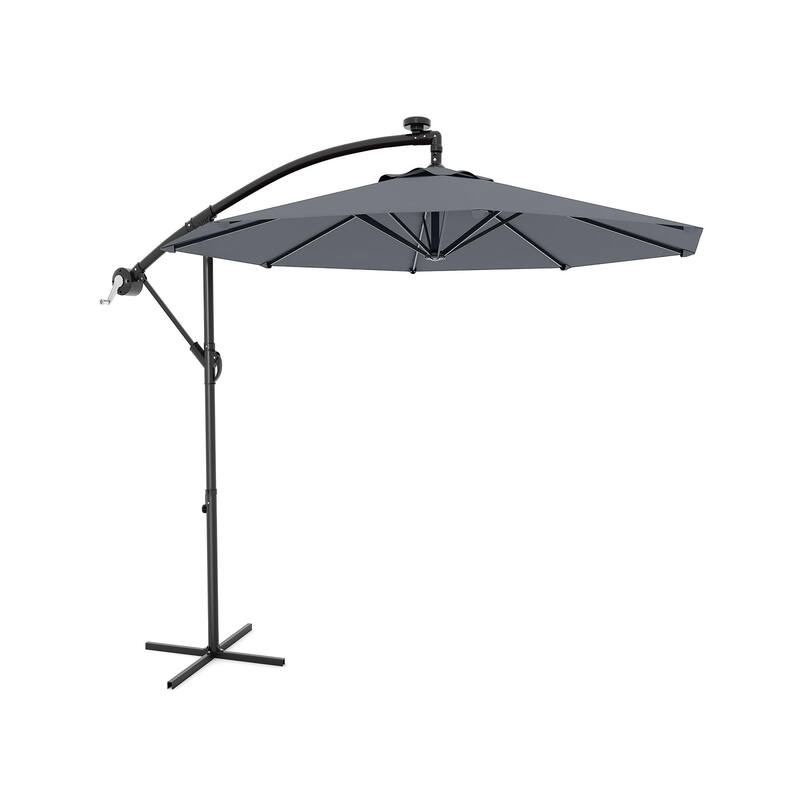 Cantilever Umbrella, with 360° Rotating - Grey