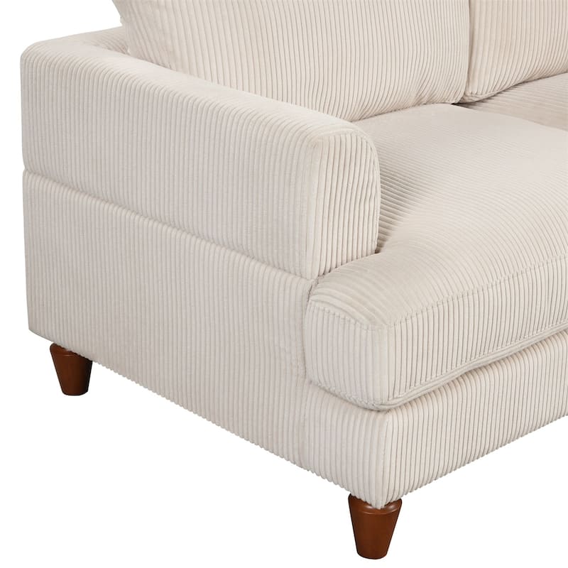 Modular Sectional Sofa with Ottoman L Shaped Corner Sectional