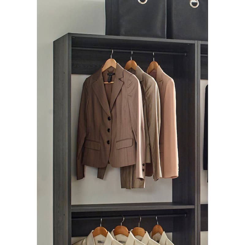 Prosper Gray Freestanding Walk in Wood Closet System