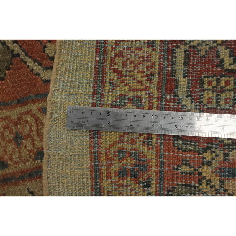 Hand Knotted Oriental 100% Wool Carpet Traditional Floral Brown Sultanabad Area Rug - 12' 5'' X 10' 9''