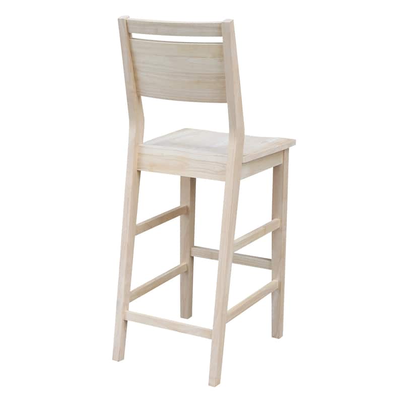 Aspen Panel Stool - Unfinished