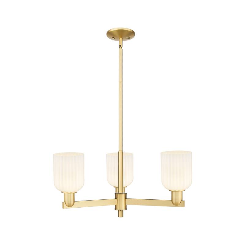 Innovations Lighting Downtown Urban - Bridal Veil - 3 Light 18" Chandelier
