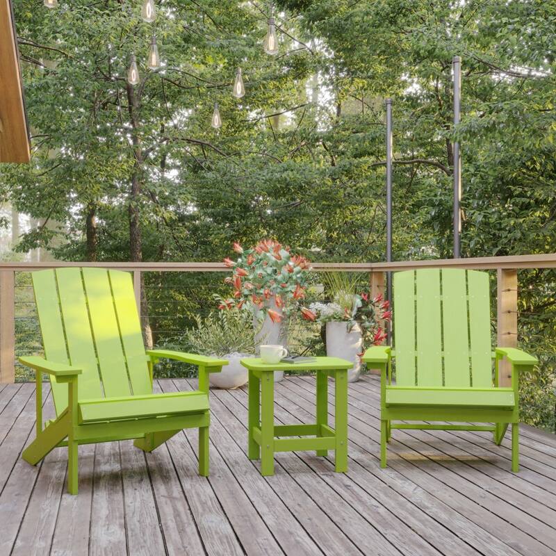 All-Weather Poly Resin Adirondack Side Table - Patio Table