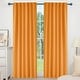 preview thumbnail 55 of 109, Deconovo Back Tab Blackout Curtains (2 Panel) 52W x 108L - Orange Flame