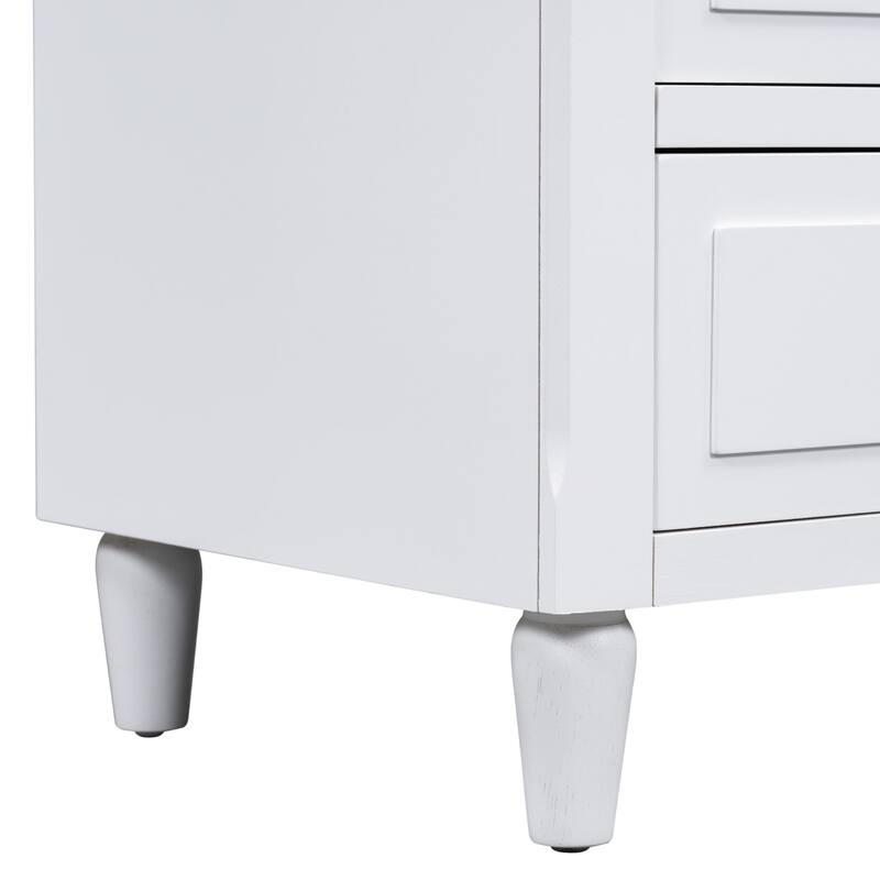 3 Drawer Nightstand Storage Wooden Chest