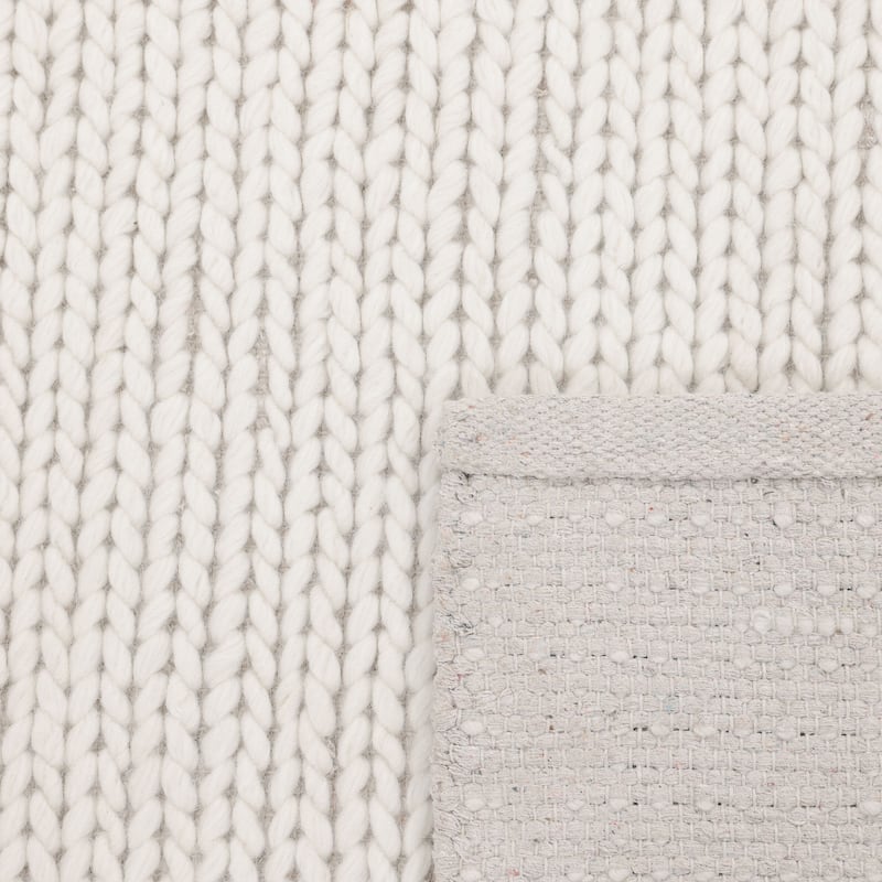 Overton Handmade Modern Contemporary Solid Area Rug