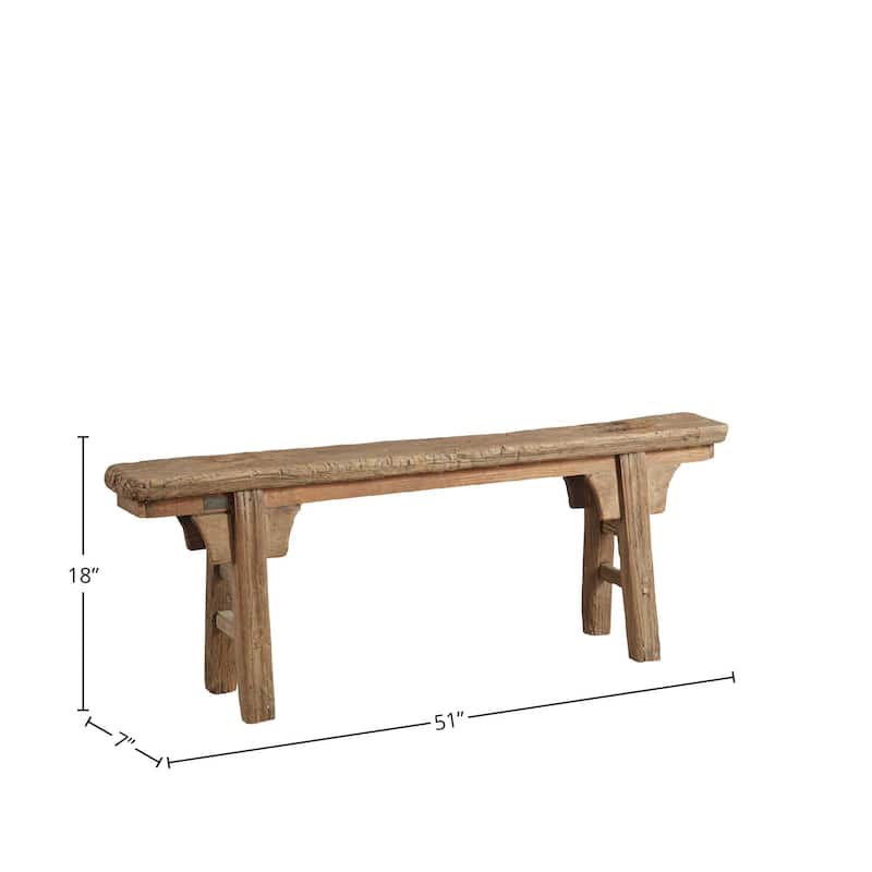 Furniture Classics Peasant Antique Reclaimed Wood Bench