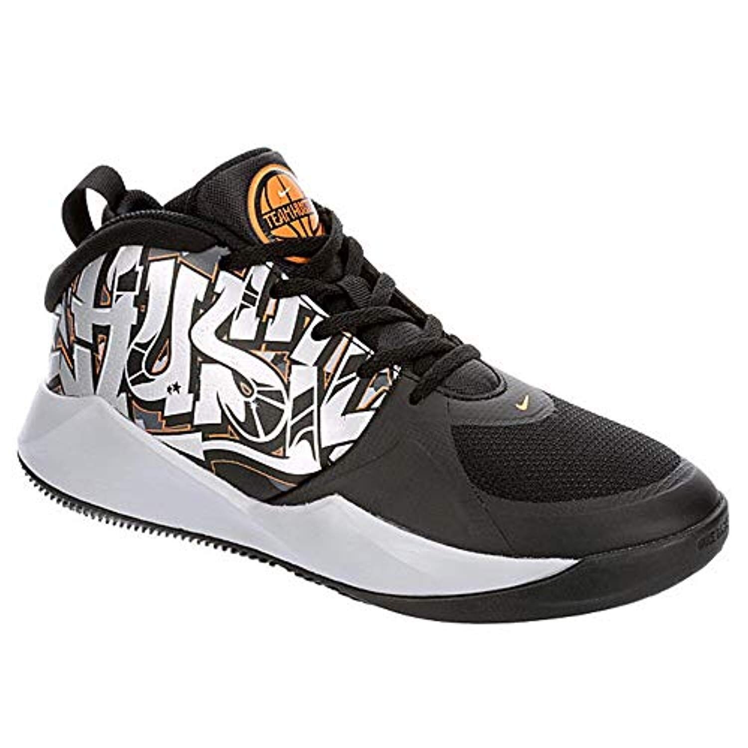 Shop Nike Boys Big Kids Team Hustle D 9 Basketball Shoes Black