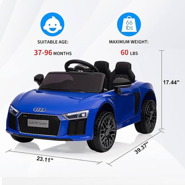 dimension image slide 3 of 6, Ride Car for Kids, 12V Power Battery Electric Vehicles for 4-8 Toddlers