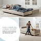 preview thumbnail 45 of 83, Jaxx Alon Daybed - Fold-Out Sleeper Chaise with Premium Memory Foam Queen-Size Mattress - Made in the USA