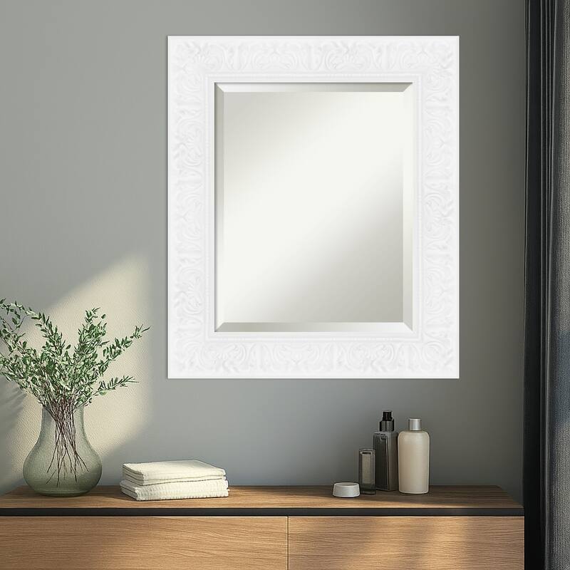 Luxe Beveled Framed Wall Mirror