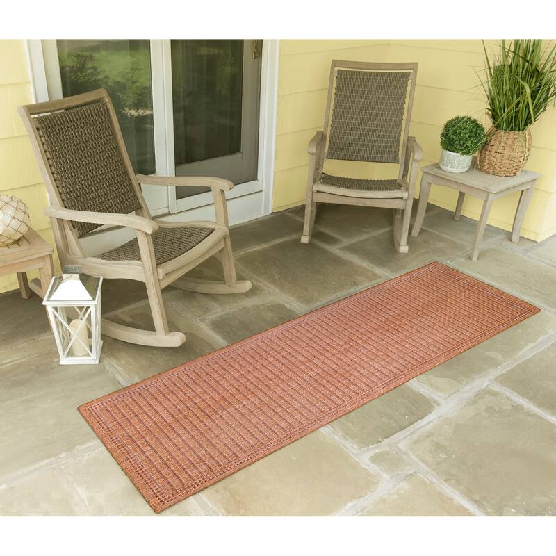 Liora Manne Malibu Simple Border Indoor/Outdoor Rug