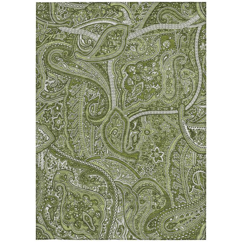 HomeRoots Paisley Traditional Rectangle Outdoor Rug