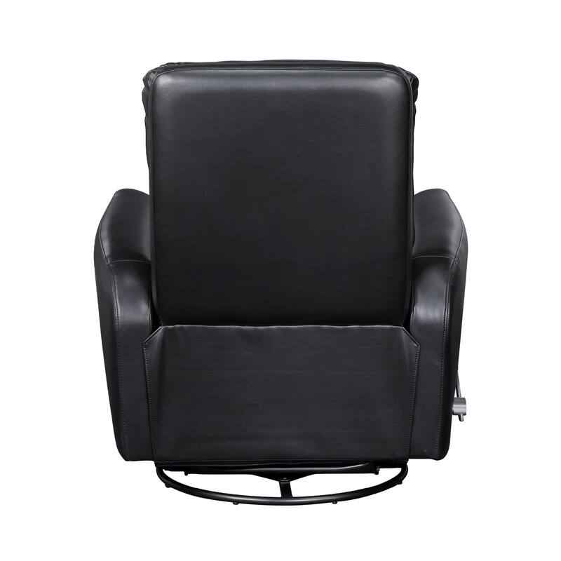 Preston 35" Faux Leather Swivel Glider Recliner - 360-Degree Swivel